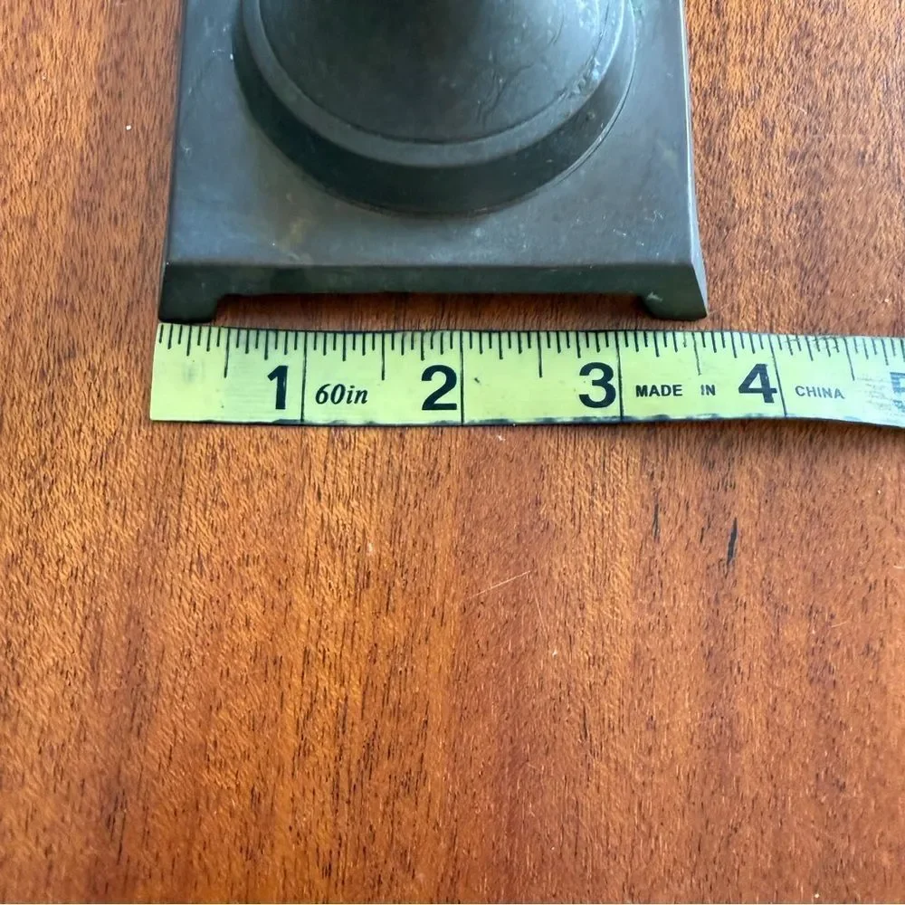 Vintage MCM Twist Brass Candlestick Holder 12.5